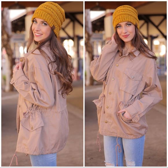 BEAT THE CHILL Mustard Confetti Messy Bun Beanie - Picture 2 of 2